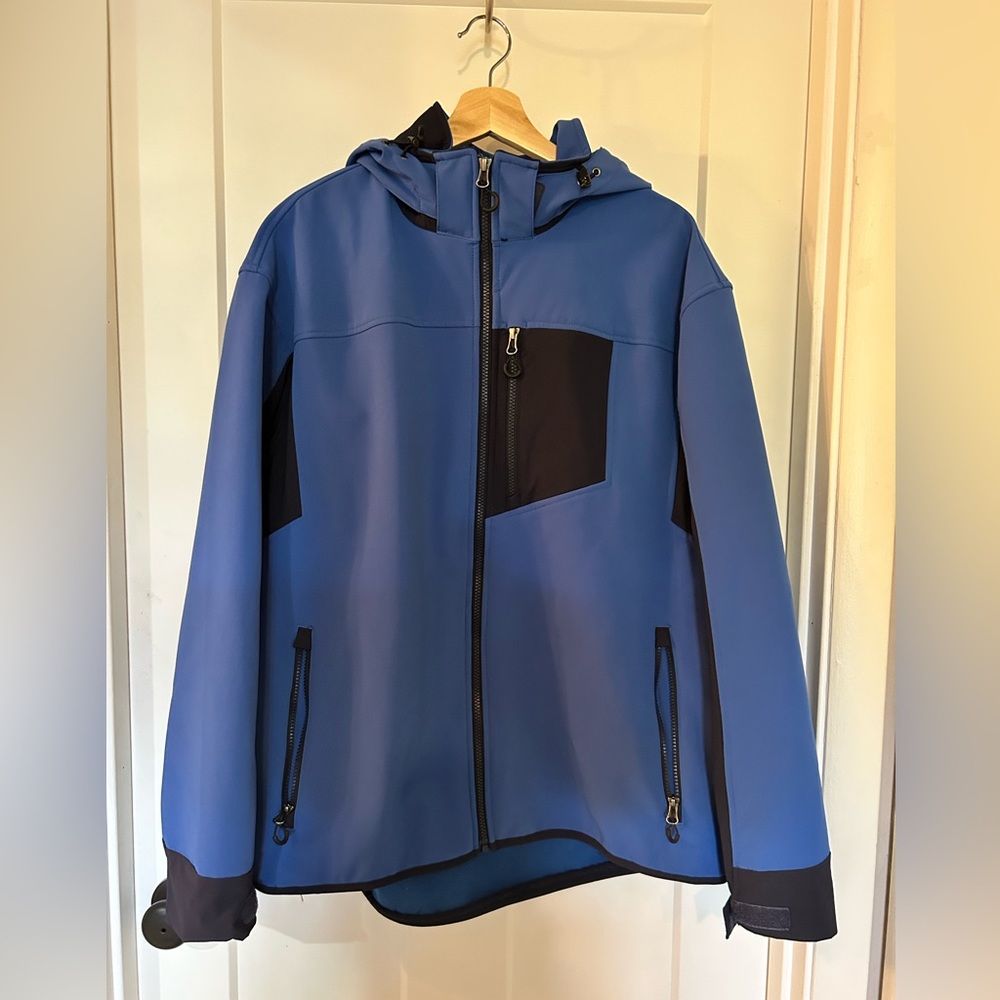 Duluth Trading Mens Soft shell Hooded Jacket L